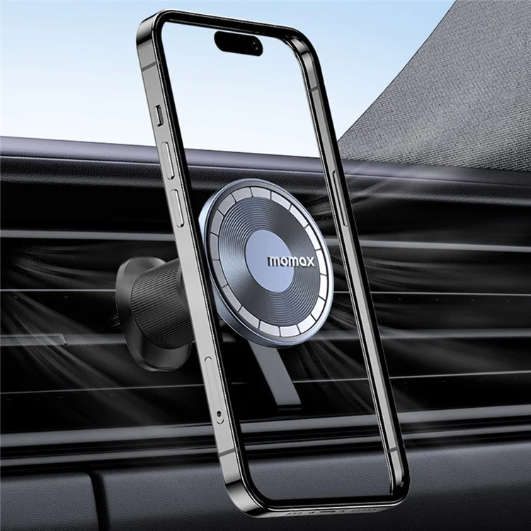 MOMAX MoVe CM22 Transparent Magnetic Phone Holder Universal Car Air Vent Phone Mount for iPhone 12-14 Series