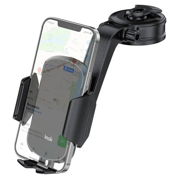 IMAK J1-X5A Dashboard Clip Car Holder 360-Degree Rotating Vehicle Phone Mount Anti-Shock Adjustable Phone Clip with Silicone Mat