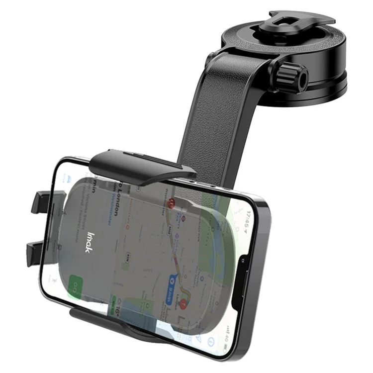 IMAK J1-X5A Dashboard Clip Car Holder 360-Degree Rotating Vehicle Phone Mount Anti-Shock Adjustable Phone Clip with Silicone Mat