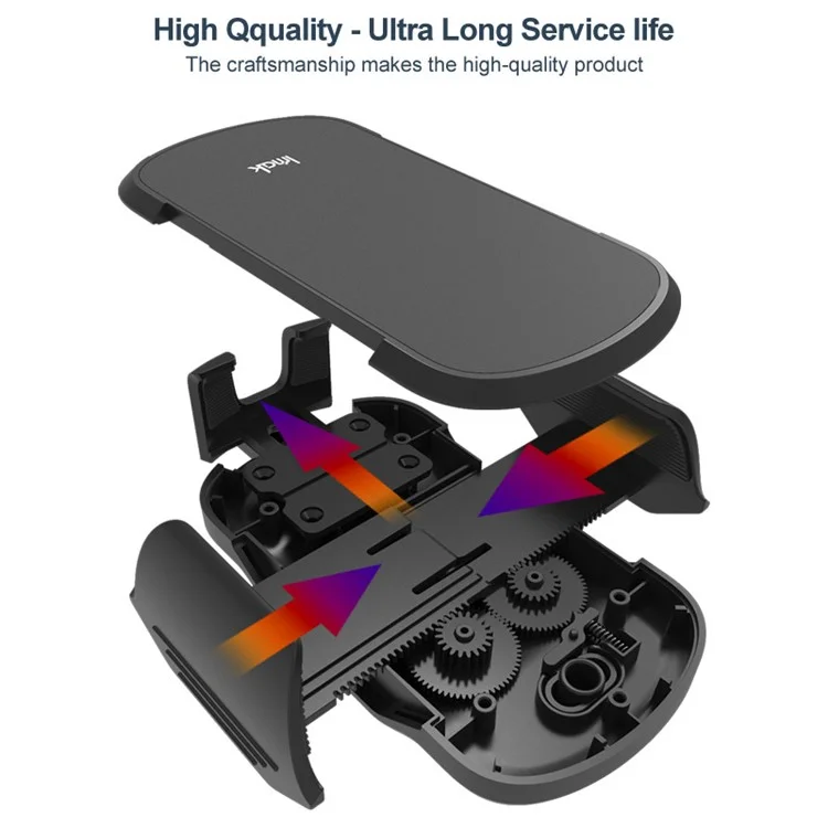 IMAK J1-X5A Dashboard Clip Car Holder 360-Degree Rotating Vehicle Phone Mount Anti-Shock Adjustable Phone Clip with Silicone Mat