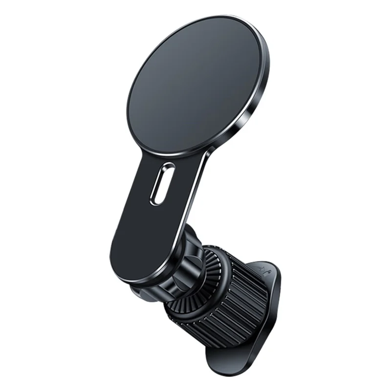 Car Air Vent Mount Magnetic Phone Holder Stand 360 Degrees Rotating Cellphone Bracket with 2 Magnetic Sheets - Black