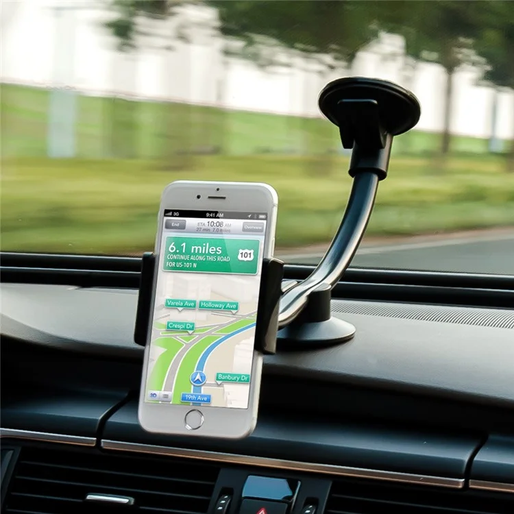 LP-3B Car Windshield Sucker Mount Phone Tablet Holder Long Rod Rotatable Cellphone Bracket