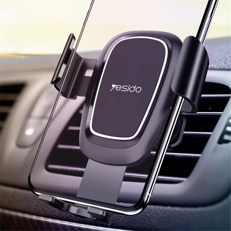 YESIDO C71 Car Phone Holder Rotatable Vehicle Air Outlet Mount Cellphone Stand Bracket