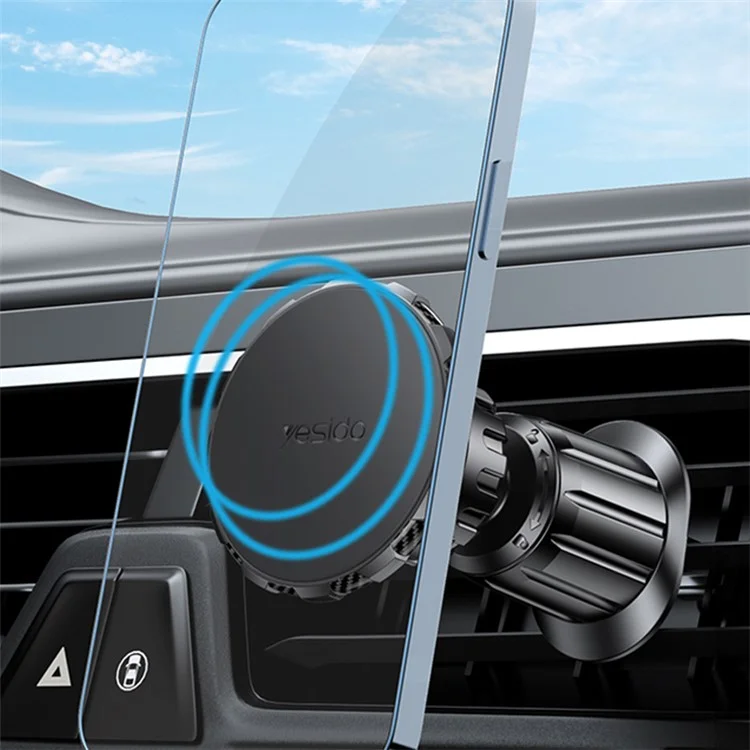 YESIDO C154 Car Air Vent Mount Magnetic Phone Holder 360 Degrees Rotating Cellphone Stand