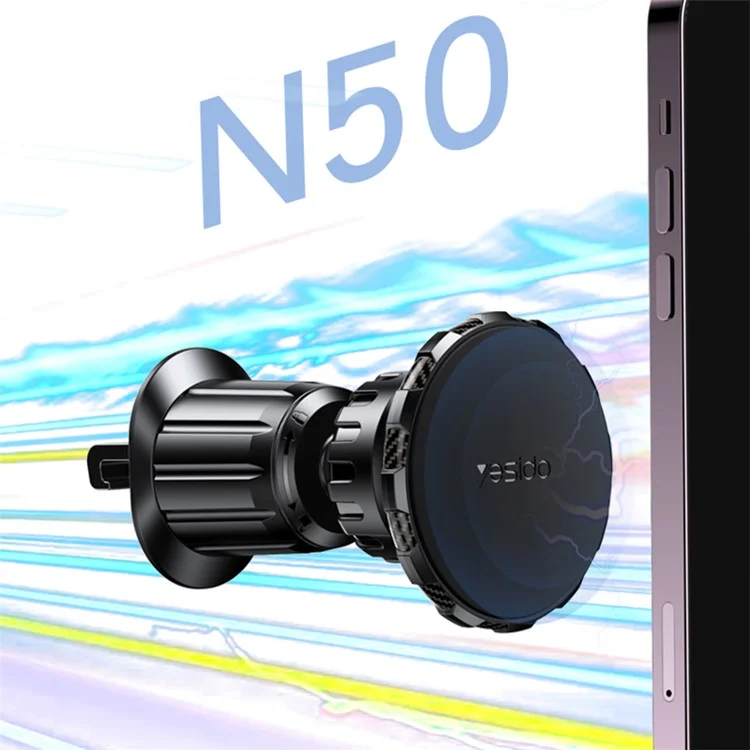 YESIDO C154 Car Air Vent Mount Magnetic Phone Holder 360 Degrees Rotating Cellphone Stand