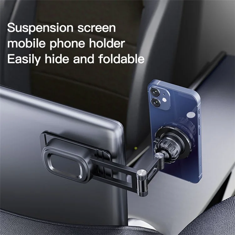 YESIDO C155 Car Magnetic Phone Holder Center Console Suspension Screen Folding Bracket