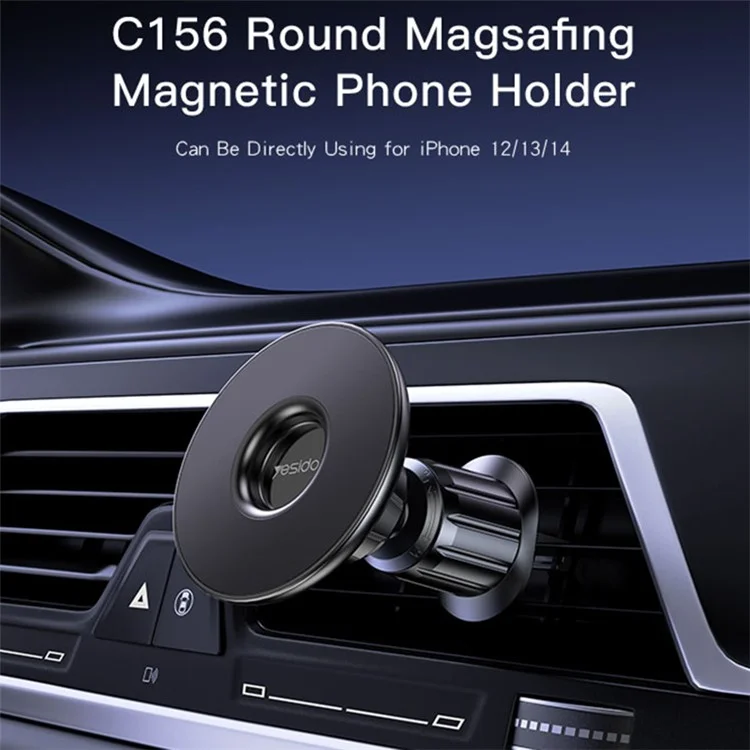 YESIDO C156 Car Air Outlet Mount Magnetic Phone Holder Rotatable Cellphone Stand