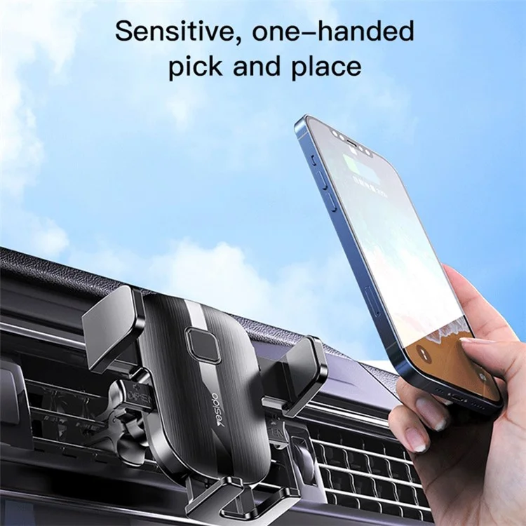 YESIDO C162 Air Outlet Car Phone Holder Bracket 360 Degree Rotatable Cellphone Stand