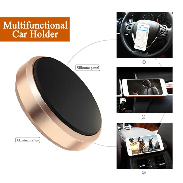 ZHILANG C06 Magnetic Phone Holder Air Vent Phone Mount Stand for Car - Gold