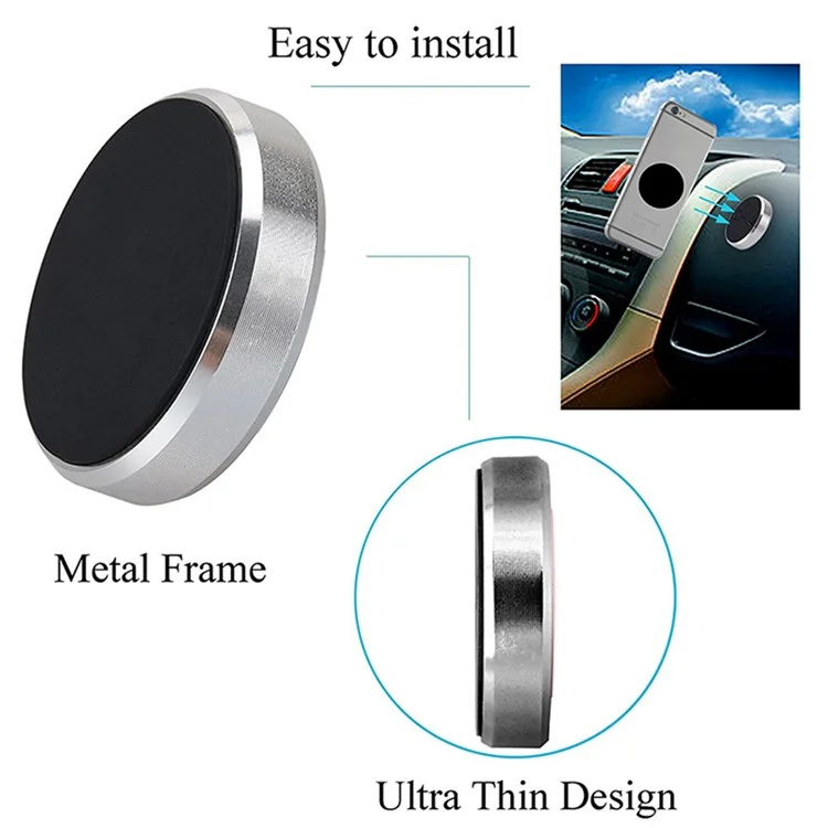 ZHILANG C06 Magnetic Phone Holder Air Vent Phone Mount Stand for Car - Gold