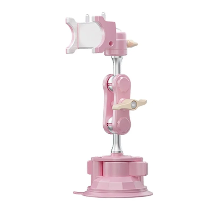 LANPARTE UBA-P1 Tablet Holder Car Windshield Strong Suction Cup Mount Bracket Universal for iPad Samsung Galaxy Tab without Telescopic Pipe - Pink