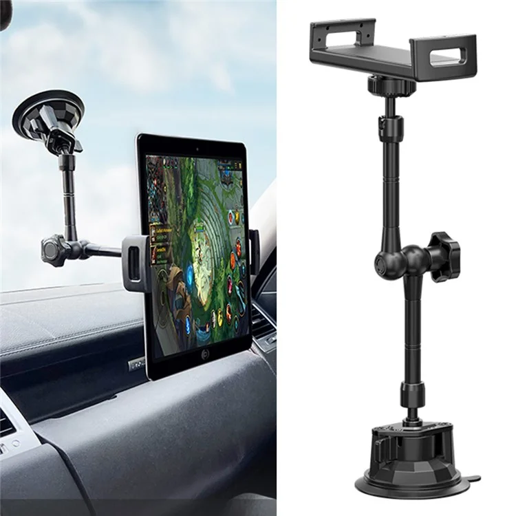 LANPARTE VMA-P1 Car Dashboard Windshield Tablet Mount Holder Adjustable Window Stand for iPad, Cell Phones