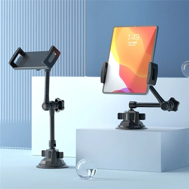 LANPARTE VMA-P1 Car Dashboard Windshield Tablet Mount Holder Adjustable Window Stand for iPad, Cell Phones