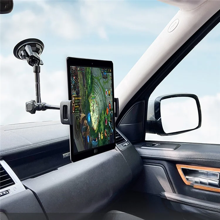 LANPARTE VMA-P1 Car Dashboard Windshield Tablet Mount Holder Adjustable Window Stand for iPad, Cell Phones