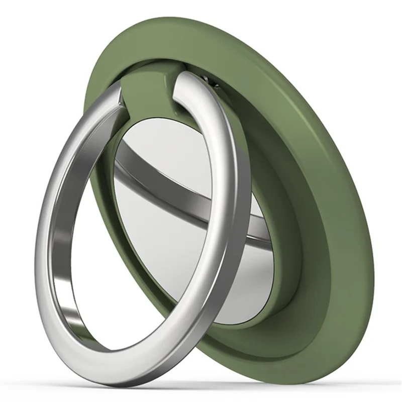 Bague porte-téléphone mobile magnétique Rotation Anneau de doigt Stand pour support de voiture magnétique - Vert avocat