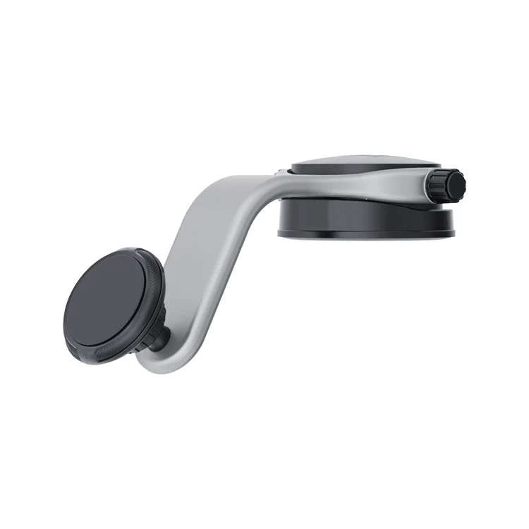 206-C Car Windshield Dashboard Phone Holder ABS+Silicone+Magnet Suction Cup Rotary Cellphone Stand Bracket