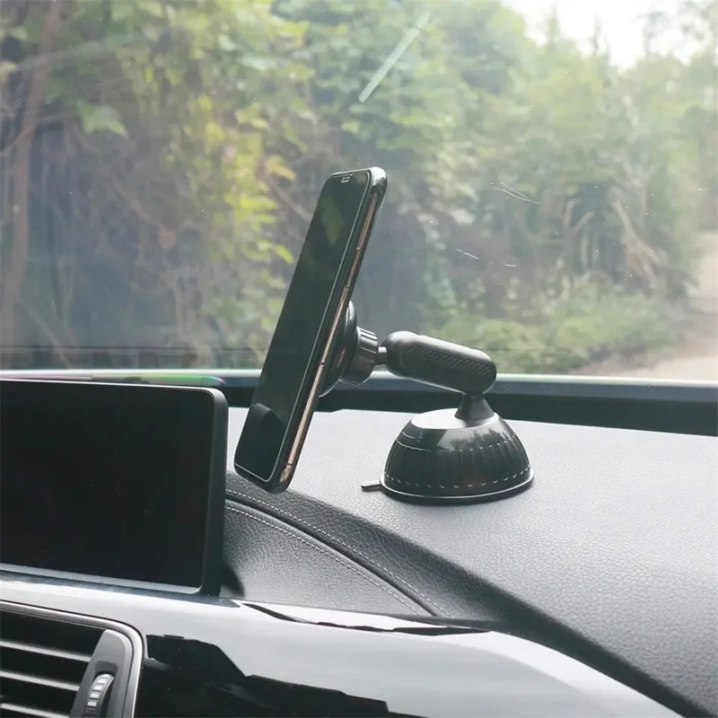 208-C Magnetic Phone Holder Car Windshield Dashboard Suction Cup Adjustable Rotary Cellphone Stand