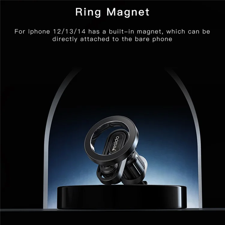 YESIDO C157 Magnetic Car Mount Phone Holder 360-Degree Rotation Air Vent Cellphone Stand Bracket