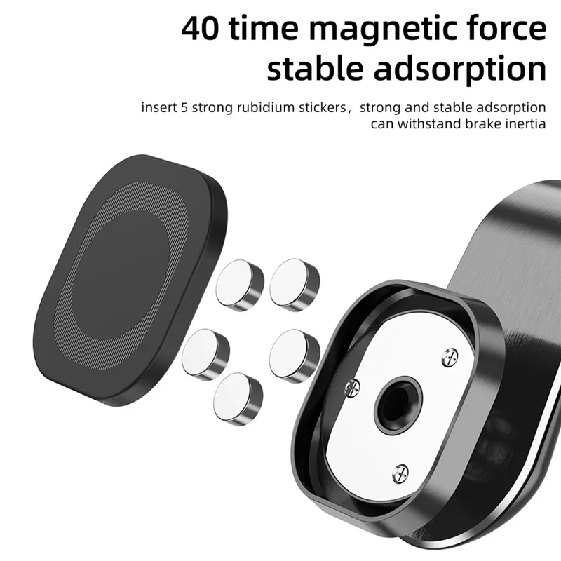 UC6916 Air Outlet Magnetic Phone Holder 360 Degree Rotating Car Phone Mount for 3.5-7 inch Mobile Phones