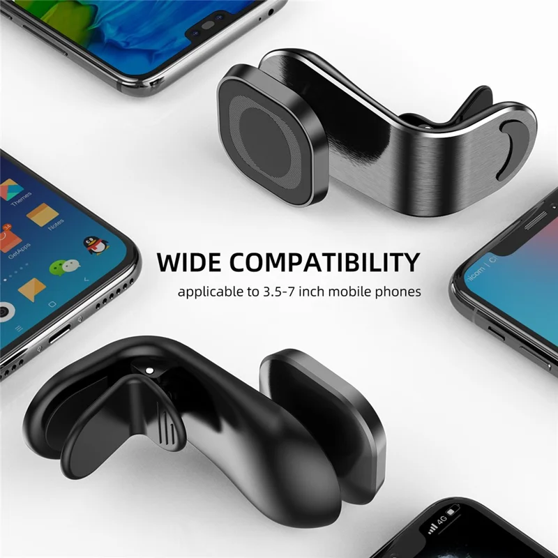 UC6916 Air Outlet Magnetic Phone Holder 360 Degree Rotating Car Phone Mount for 3.5-7 inch Mobile Phones