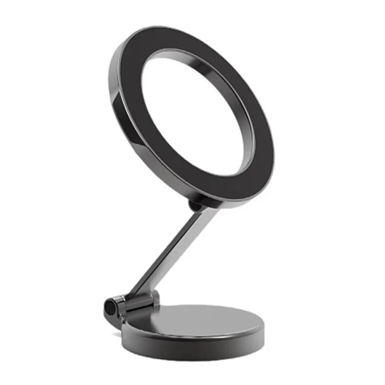 Magnetic Rotary Stretchable Folding Car Phone Holder Compatible with MagSafe Metal Car Phone Mount for Driving Navigation - Black