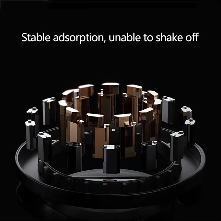 Magnetic Rotary Stretchable Folding Car Phone Holder Compatible with MagSafe Metal Car Phone Mount for Driving Navigation - Black