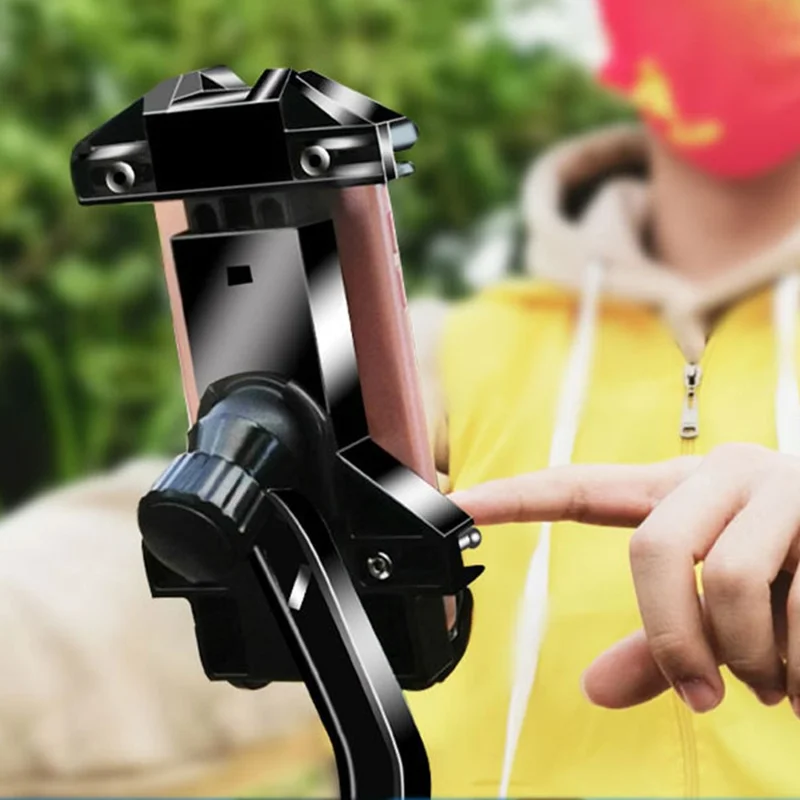 Rearview Mirror Phone Holder for Bicycle E-Bike Motorcycle Anti-Shock Quick Fixed Phone Mount for Riding, Cycling