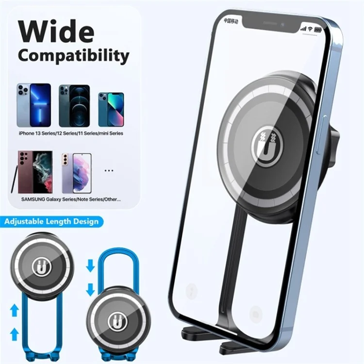 LE-10 Car Dashboard Suction Cup Mount Mobile Phone Holder Magnetic Cell Phone Bracket