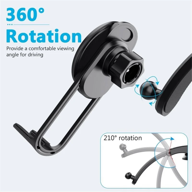 LE-10 Car Dashboard Suction Cup Mount Mobile Phone Holder Magnetic Cell Phone Bracket