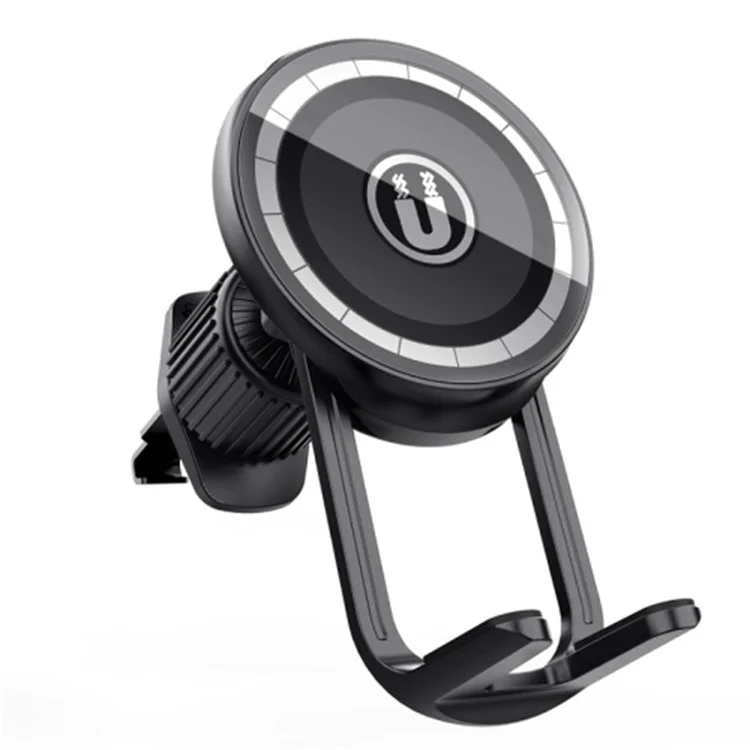 LE-11 Car Suction Cup Mount 360 Degree Rotation Magnetic Phone Holder with Air Vent Clip