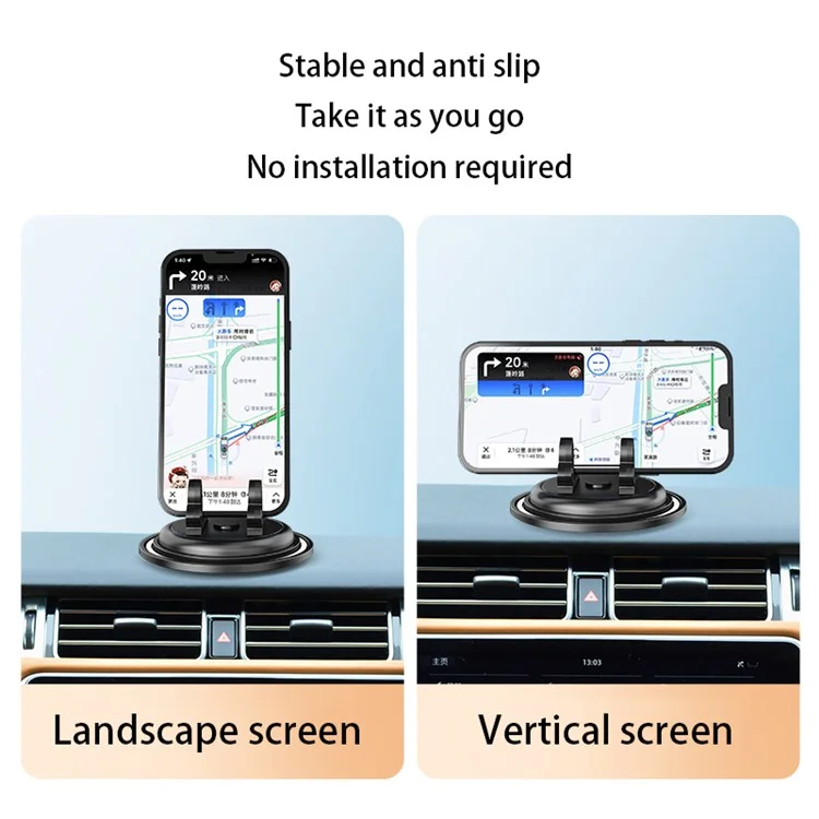 Stable Car Phone Holder Waterproof Smartphone Stand Mount Anti-Slip PVC Mat for SUV Truck Dashboard