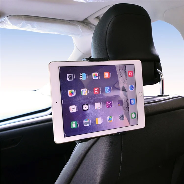 095 Car Seat Back ABS 4-12inch Phone Tablet Holder 360-Degree Rotation Car Headrest Mount Phone Bracket