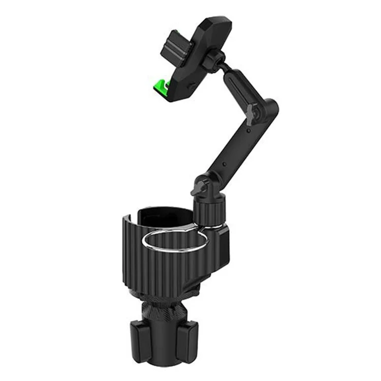 Suporte de Montagem de Telefone Móvel A02 Car Cup Holder Porta-Copo - Verde