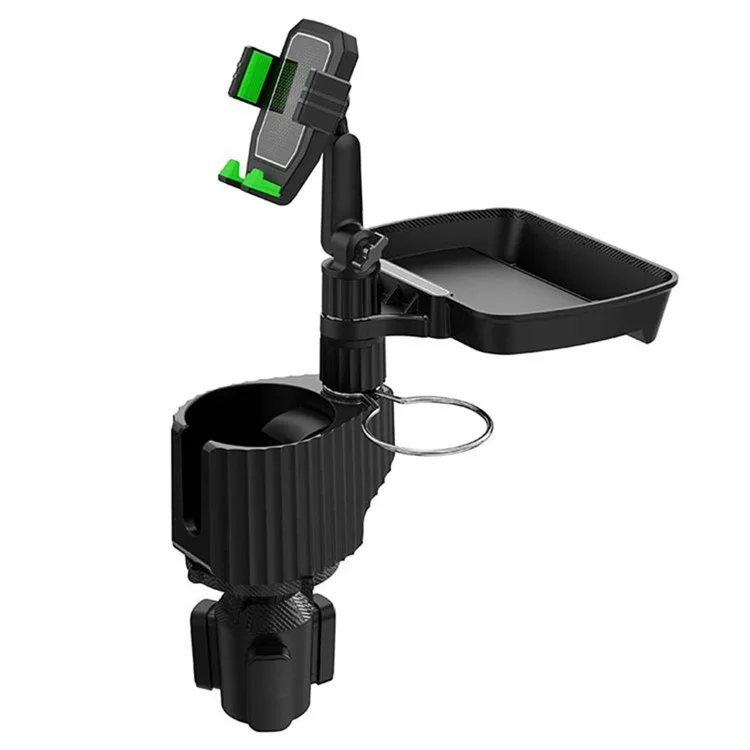 A10 Car Drink Holder Coffee Mug Organizer Phone Stand Food Snack Tray Car Mount Rack - Verde