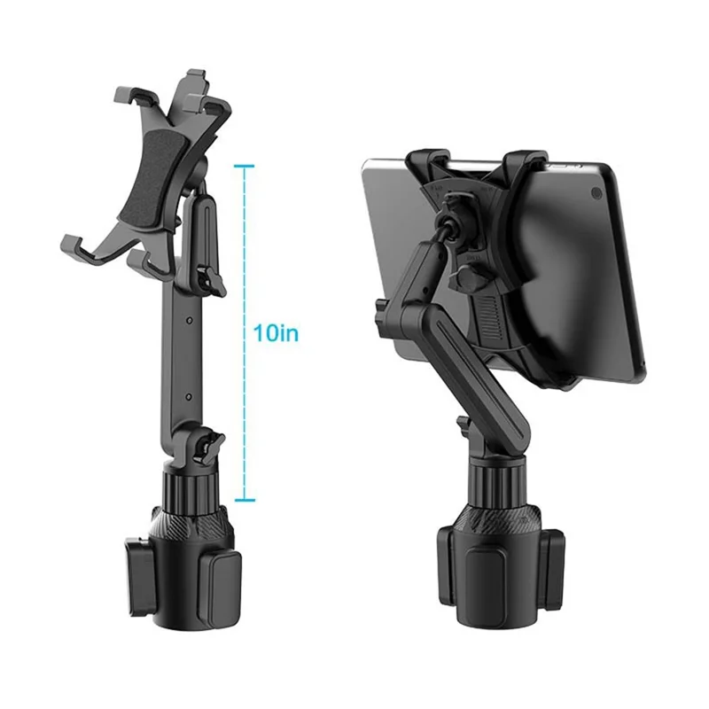 CUP-B17 Car Cup Holder Tablet Mount Universal Long Neck Car Cup Mini PC Holder 2 Shaft Rotating Tablets Car Mount