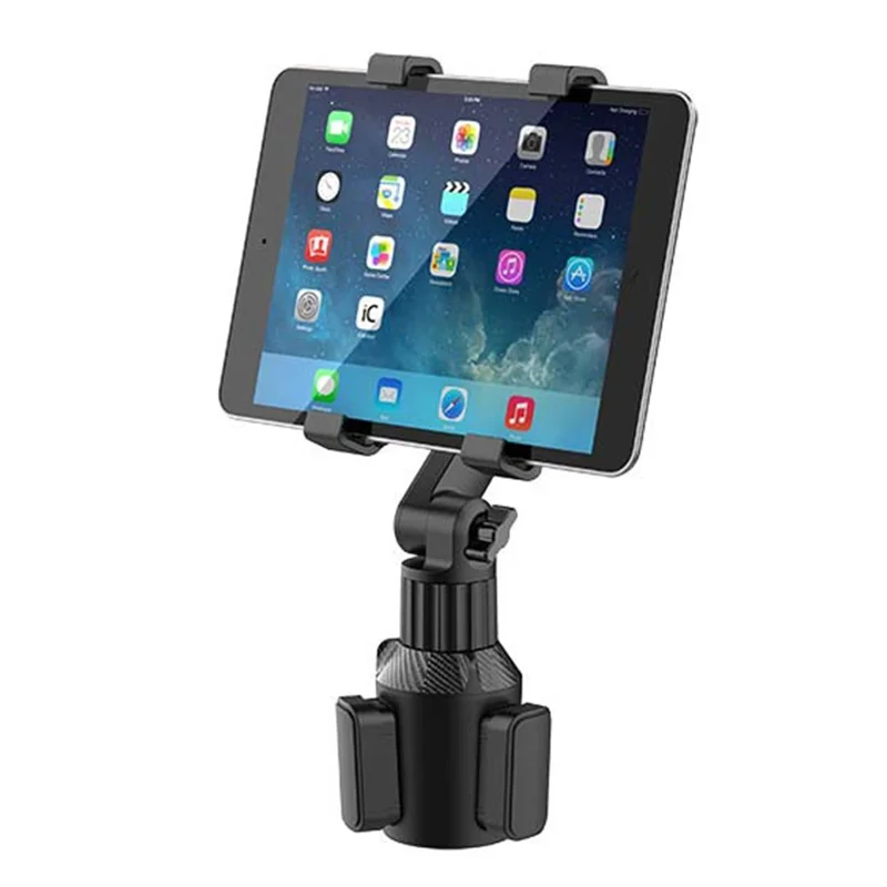 CUP-B17 Car Cup Holder Tablet Mount Universal Long Neck Car Cup Mini PC Holder 2 Shaft Rotating Tablets Car Mount