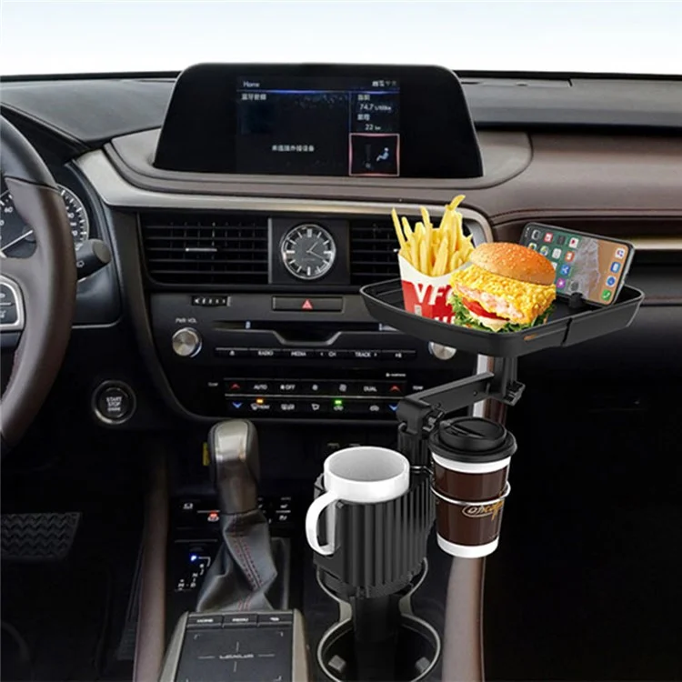 Suporte de Carro ABS A01 para Copo, Bandeja de Refeição, Suporte de Telefone, Pequena Mesa de Refeição