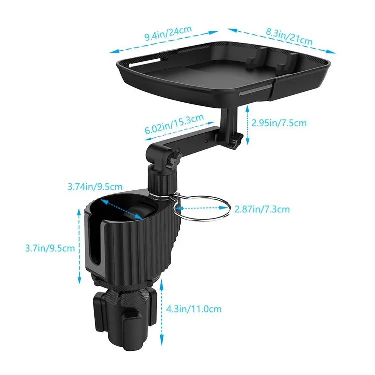 Suporte de Carro ABS A01 para Copo, Bandeja de Refeição, Suporte de Telefone, Pequena Mesa de Refeição