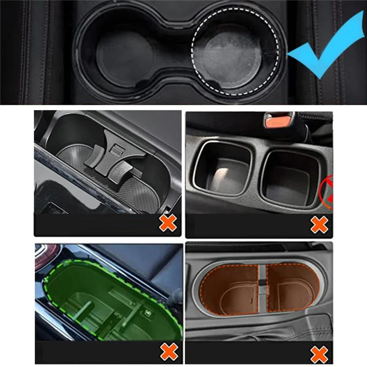 Suporte de Copo de Carro de Plástico D05, Suporte Dual de Bebida, Rotação, Bandeja para Refeição, Suporte de Telefone