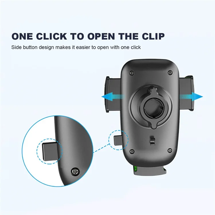 X034 Gen. 10th Adjustable Windshield Suction Cup Phone Mount für Universal Truck Bus Dashboard Flexible Car Phone Holder - Schwarz