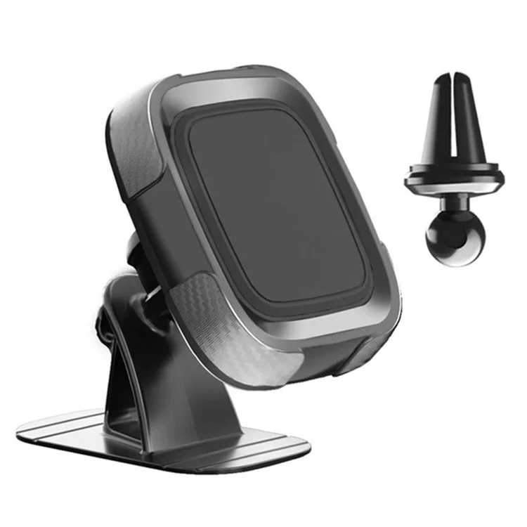 C18 360 Degree Rotation Car Adhesive Dashboard Mount Magnetic Phone Holder Bracket with Air Vent Clip