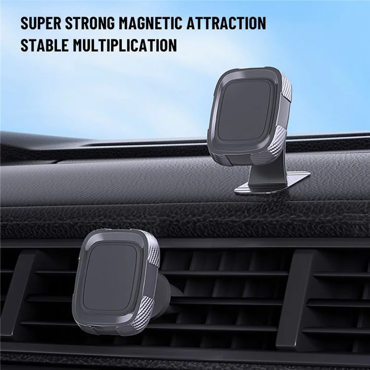 C18 360 Degree Rotation Car Adhesive Dashboard Mount Magnetic Phone Holder Bracket with Air Vent Clip