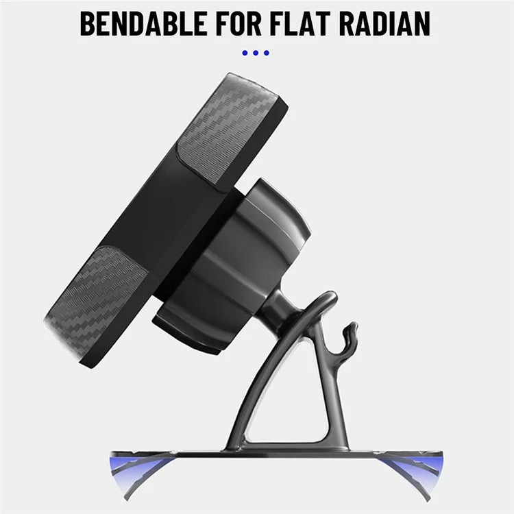 C18 360 Degree Rotation Car Adhesive Dashboard Mount Magnetic Phone Holder Bracket with Air Vent Clip