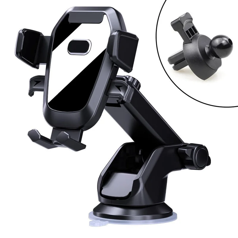 D-41+121+120 Car Phone Mount Universal Vehicle Dashboard Phone Holder Multifunctional Telescopic Suction Cup Cell Phone Bracket