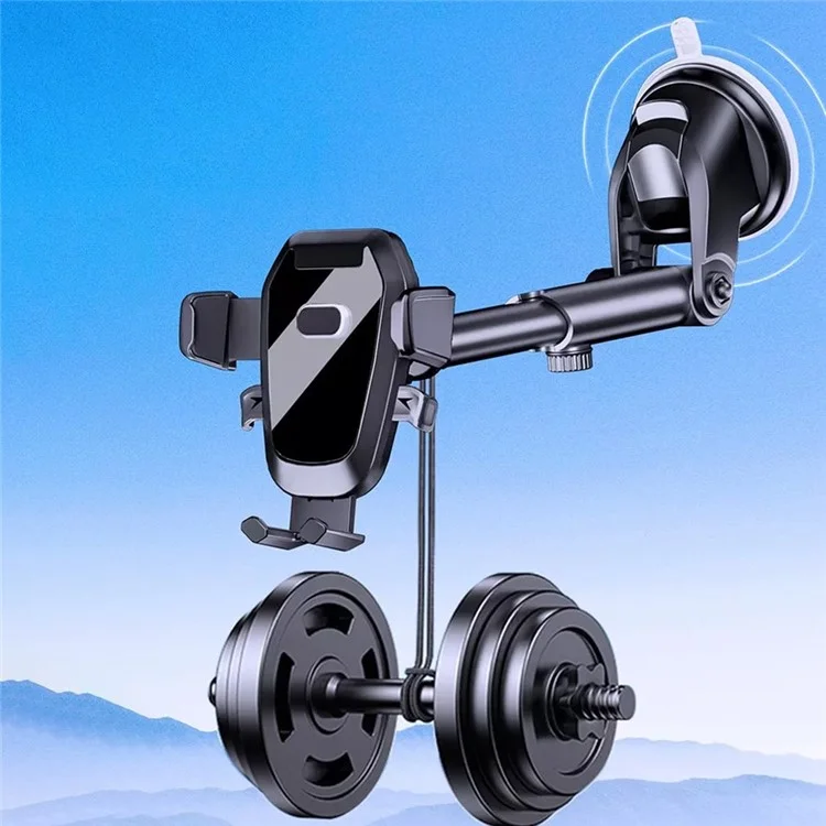D-41+121+120 Car Phone Mount Universal Vehicle Dashboard Phone Holder Multifunctional Telescopic Suction Cup Cell Phone Bracket