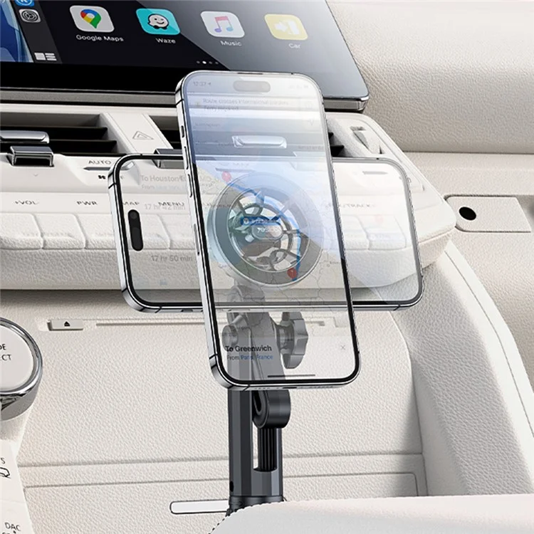 YESIDO C200 Per iPhone 12 / 13 / 14 / 15 Supporto per Cellulare da Auto con Porta Bicchiere Compatibile con MagSafe