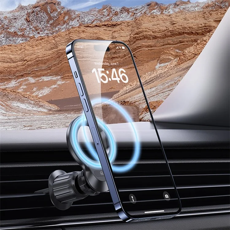 USAMS US-ZJ075 Suporte de Telefone para Carro Magnético com Rotação de 360 graus