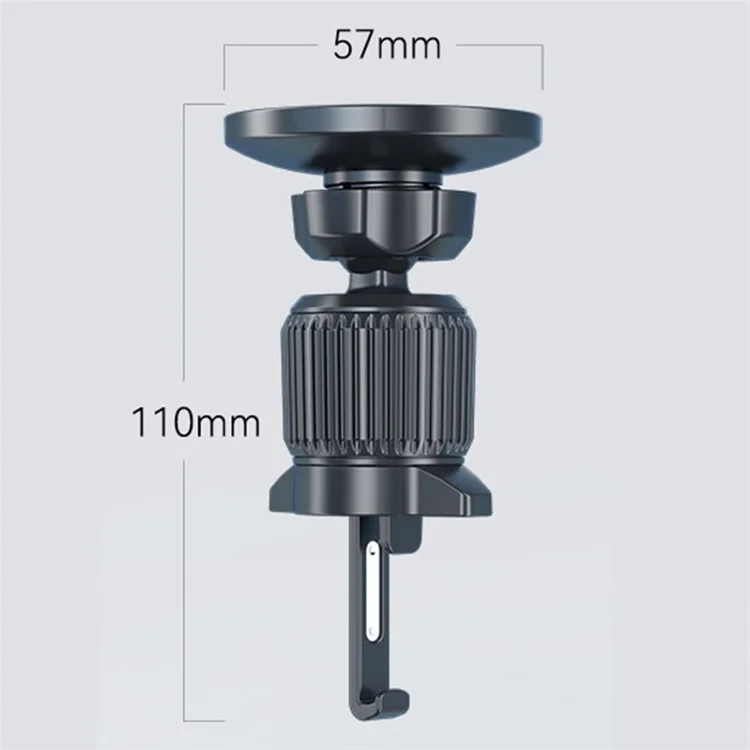 Car Air Vent Cell Phone Holder 360 Degree Rotating Magnetic Car Phone Mount with Retractable Hook