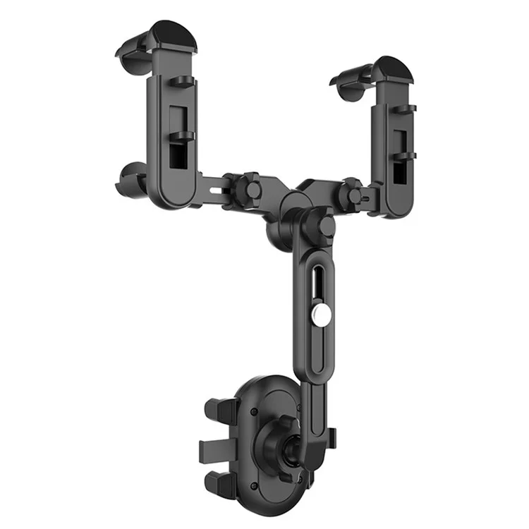 QIPU R004 Rear View Mirror Phone Holder Car Phone Mount Telescopic Navigation Bracket