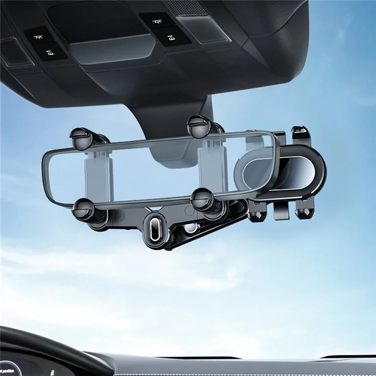 QIPU R004 Rear View Mirror Phone Holder Car Phone Mount Telescopic Navigation Bracket